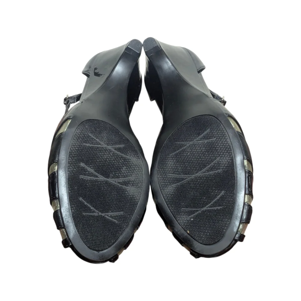 Laura Scott Women's Strappy Low Heels Black Size 8.5 - Picture 7 of 8